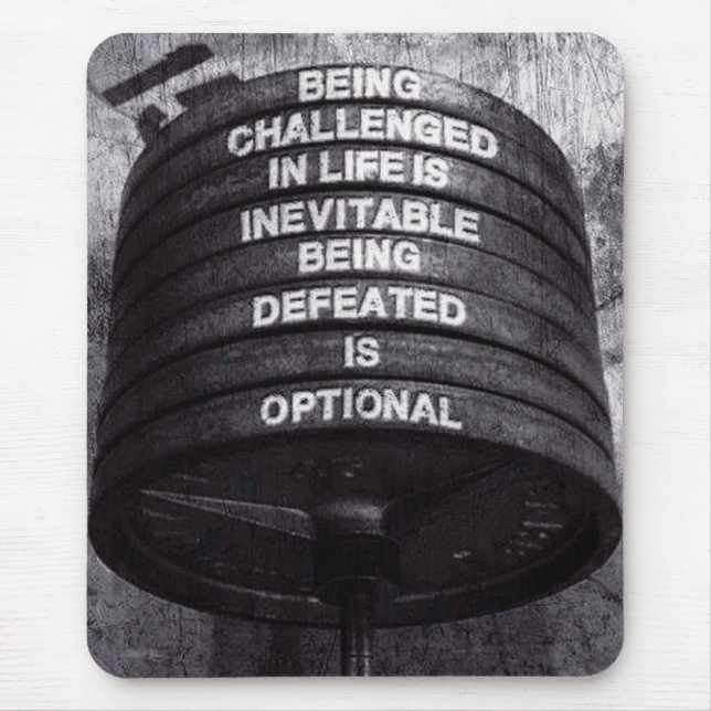Motivaitonal Fitness Gym Mouse Pad (Front)