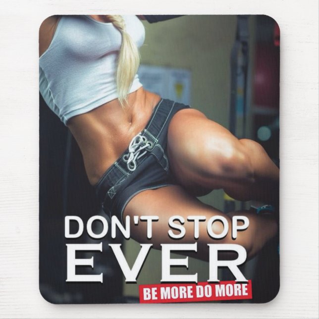 Motivaitonal Fitness Gym Mouse Pad (Front)