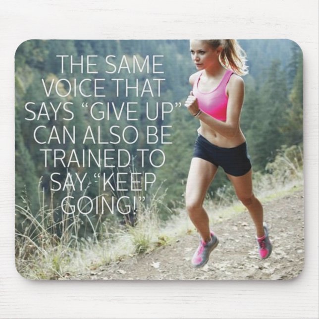 Motivaitonal Fitness Gym Mouse Pad (Front)