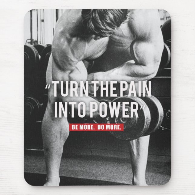 Motivaitonal Fitness Gym Mouse Pad (Front)