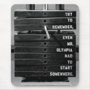 Motivaitonal Fitness Gym Mouse Pad