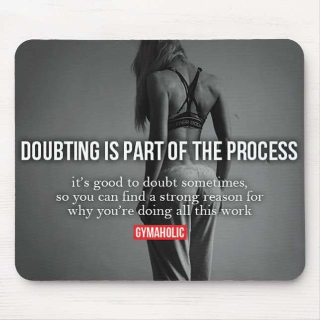 Motivaitonal Fitness Gym Mouse Pad (Front)