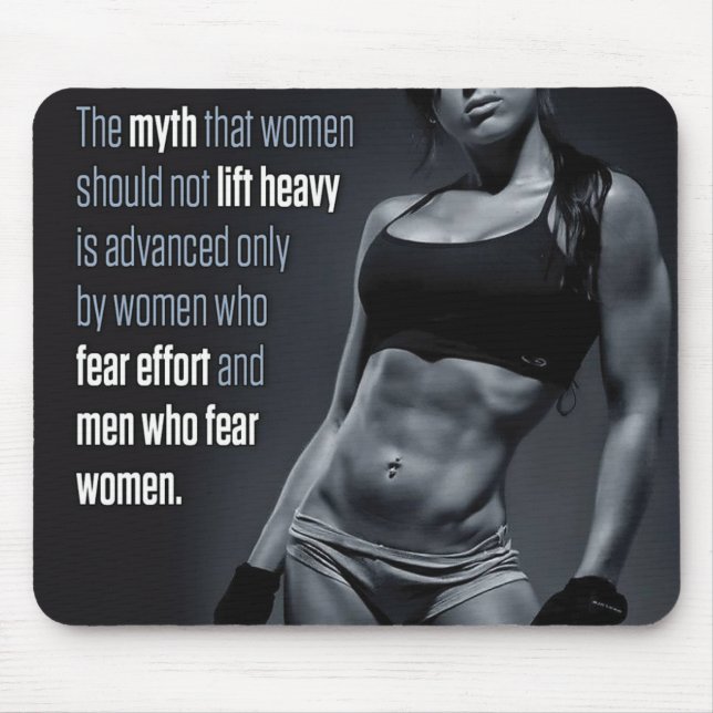 Motivaitonal Fitness Gym Mouse Pad (Front)