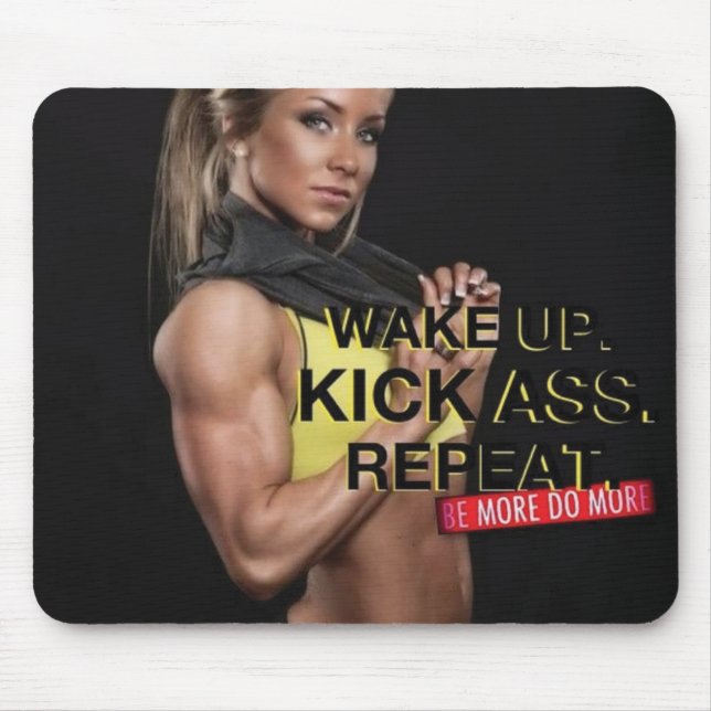 Motivaitonal Fitness Gym Mouse Pad (Front)