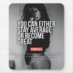 Motivaitonal Fitness Gym Mouse Pad
