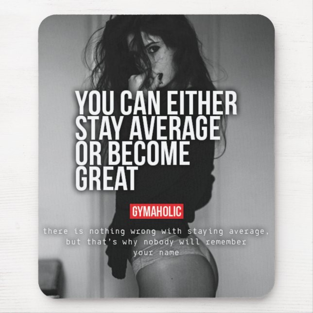 Motivaitonal Fitness Gym Mouse Pad (Front)