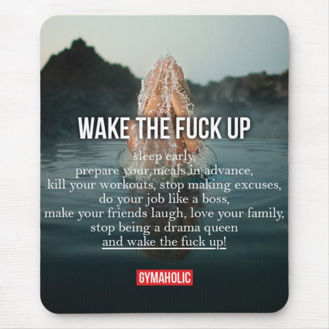 Motivaitonal Fitness Gym Mouse Pad (Front)