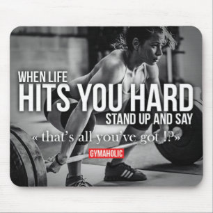 Motivaitonal Fitness Gym Mouse Pad