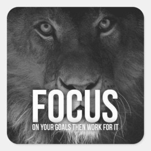 Motivaitonal Fitness Gym Square Sticker