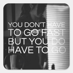Motivaitonal Fitness Gym Square Sticker