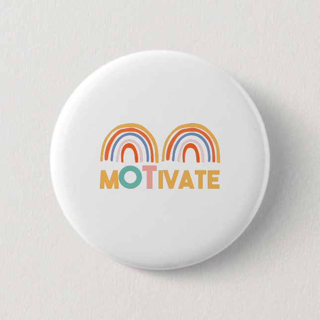MOTIVATE 6 CM ROUND BADGE (Front)