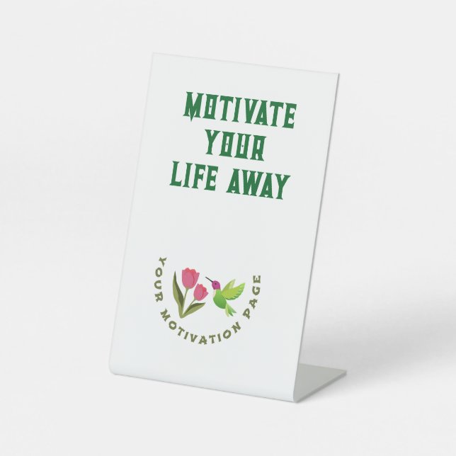  Motivate Banner Pedestal Sign (Front)