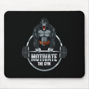 Motivate The Gym Gorilla Beast Workout Bodybuildin Mouse Pad