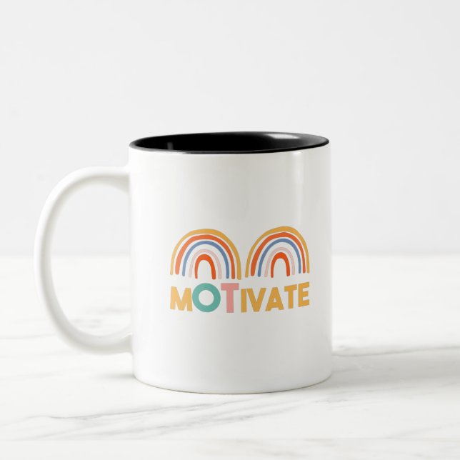 MOTIVATE Two-Tone COFFEE MUG (Left)