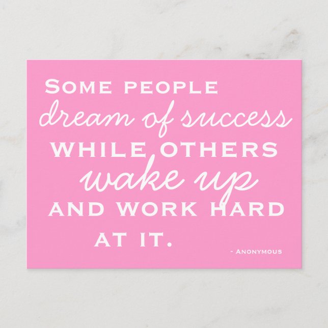 Motivated and Inspired Postcard (Front)