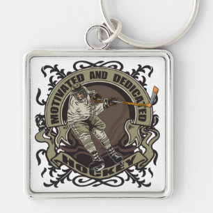Motivated Hockey Key Ring