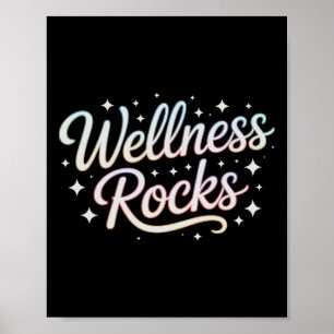 Motivated Wellness Rocks Ot Yoga Group Pta Fitness Poster