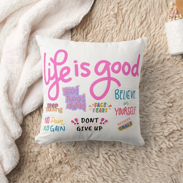 Motivatinal Throw Pillow (Blanket)