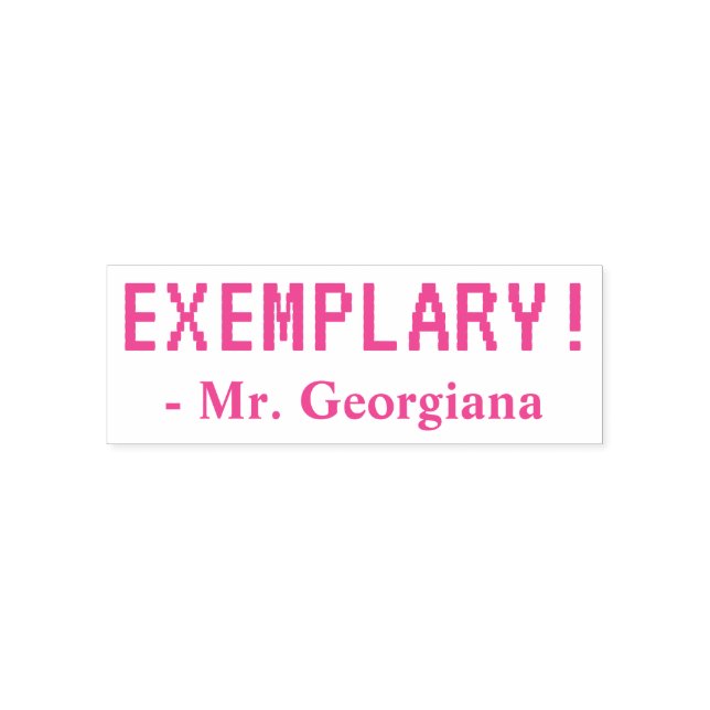 Motivating "EXEMPLARY!" Grading Rubber Stamp (Design)