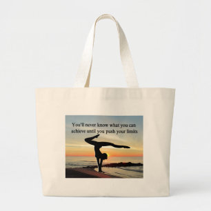 MOTIVATING GYMNAST LARGE TOTE BAG