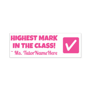 Motivating Message from Educator Self-inking Stamp