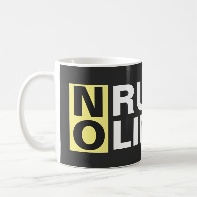 Motivating No Rules No Limits Coffee Mug (Left)