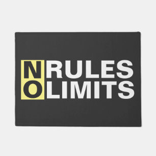 Motivating No Rules No Limits Doormat