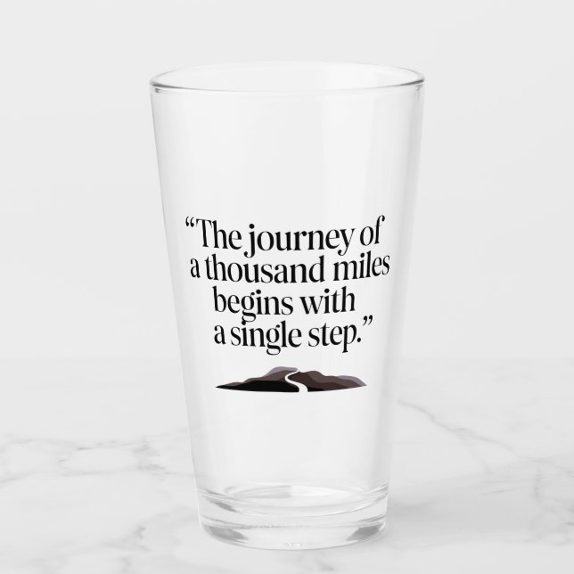 Motivation - A thousand leagues and a first step Glass (Front)