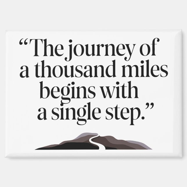 Motivation - A thousand leagues and a first step Magnet (Front)
