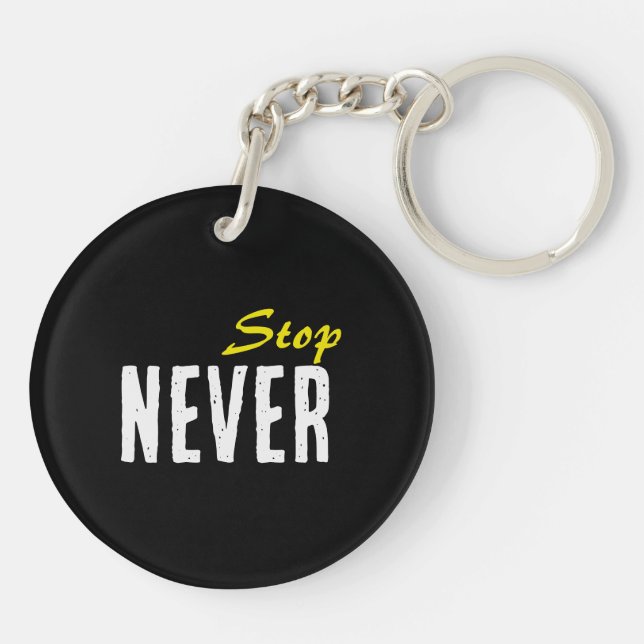 Motivation Acrylic Keychain – Minimal Design (Back)