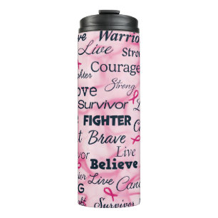 Motivation Breast Cancer Thermal Tumbler
