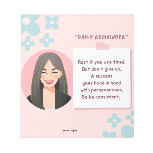 Motivation card notepad (Front)