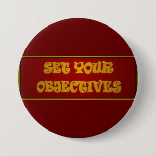 Motivation career work design with text 7.5 cm round badge