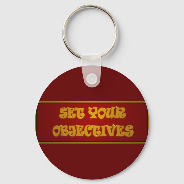 Motivation career work design with text  key ring (Front)
