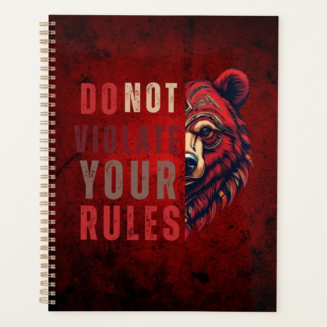 Motivation | Forex mindset | Bear  Planner (Front)