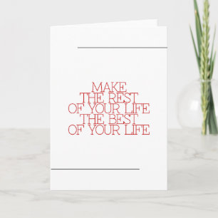 Motivation, inspiration, words of wisdom. quotes card