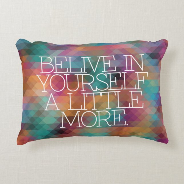 Motivation, inspiration, words of wisdom. quotes decorative cushion (Front)