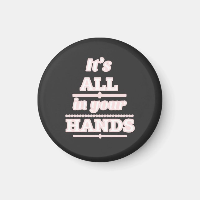 Motivation, Life, Courage Magnet (Front)