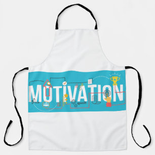 Motivation – Modern Minimalist Typography Design Apron