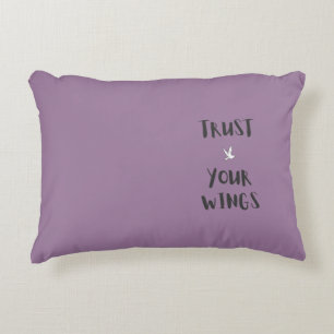 Motivation Positive Affirmation Purple Pillows 