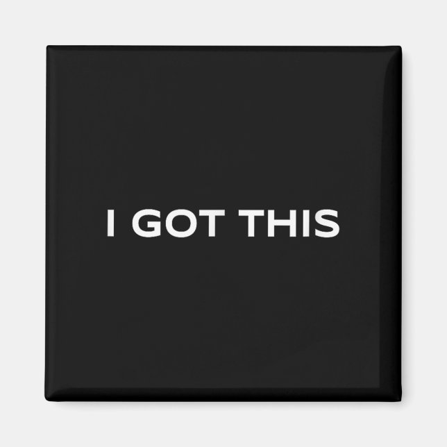Motivation - Positive Thinking And Confidence - I  Magnet (Front)