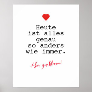 Motivation Poster Schreibmaschine