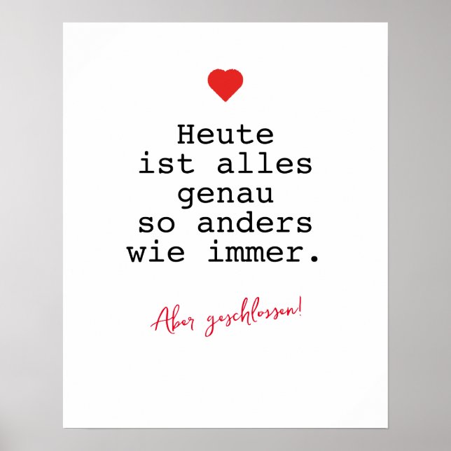 Motivation Poster Schreibmaschine (Front)