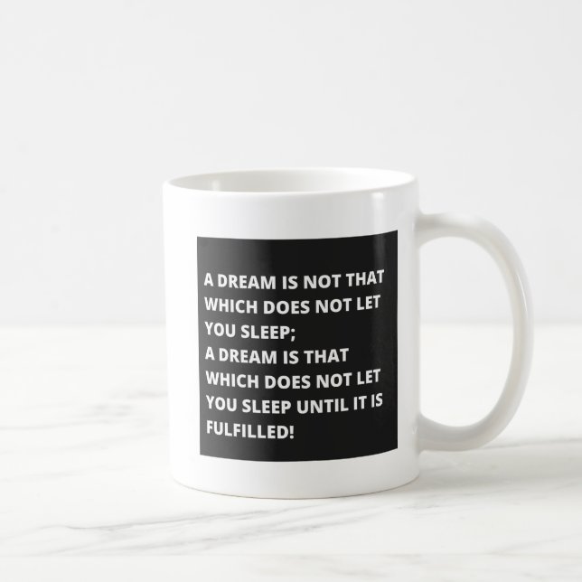 Motivation Quote  Coffee Mug (Right)