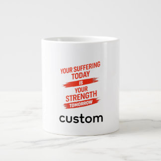 Motivation Quote Design Large Coffee Mug