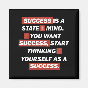 motivation quote for success in real life magnet