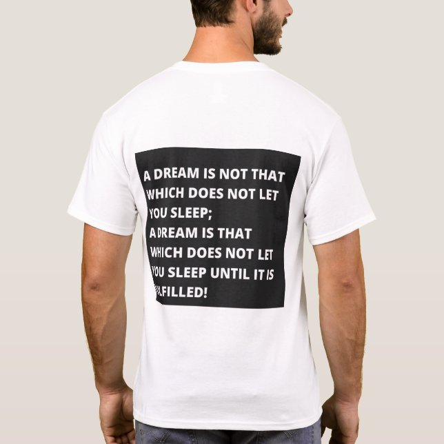 Motivation Quote T-shirt (Back)