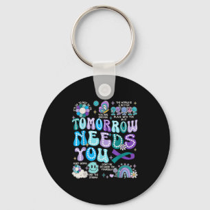 Motivation Ribbon Suicide Prevention Awarenes Wome Key Ring