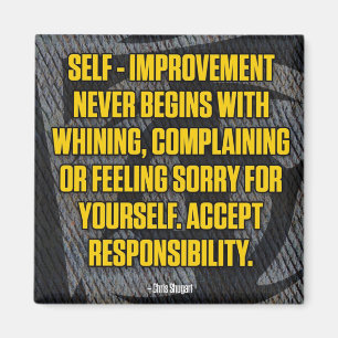 Motivation - Self-Improvement - Inspirational Magnet