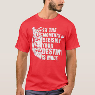 Motivation Success Mindset Quote With Tiger - Mind T-Shirt